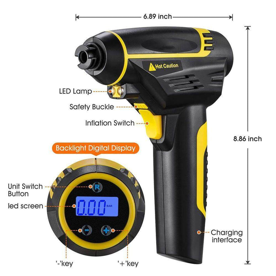 Portable Wireless Digital Car Tire Air Compressor - Image 5