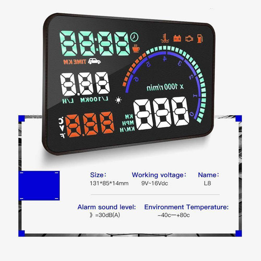 OBD Car Digital Super Clear Head-up Display - Image 3