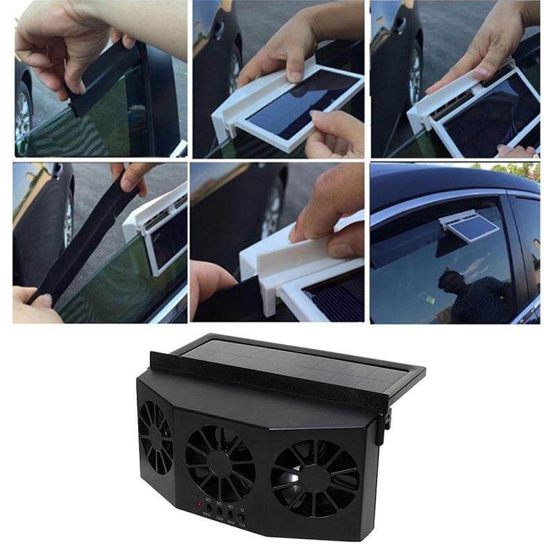 Auto Solar Ventilating Fan for Car - Image 2