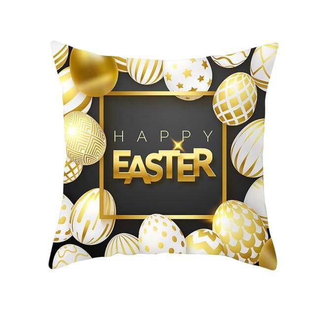 Bunny Easter Eggs Cotton Pillowcase - Image 17