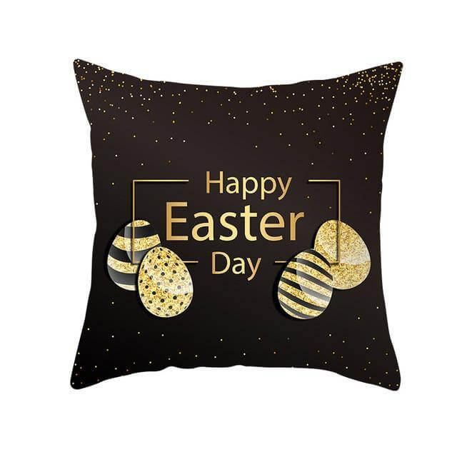 Bunny Easter Eggs Cotton Pillowcase - Image 9