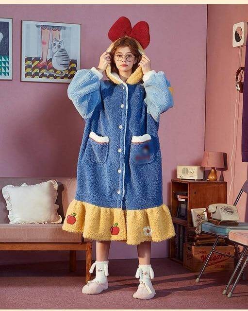 Colorful Princess Hooded Sleepwear for Women - Image 9