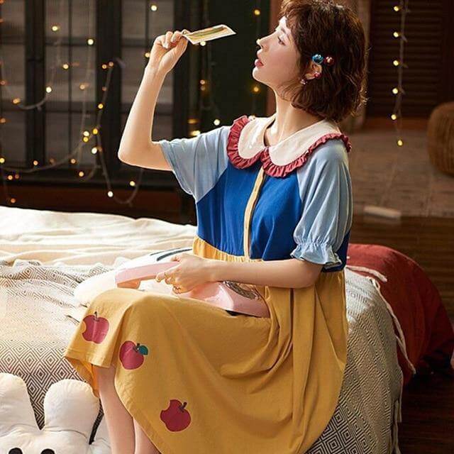 Colorful Princess Hooded Sleepwear for Women - Image 8