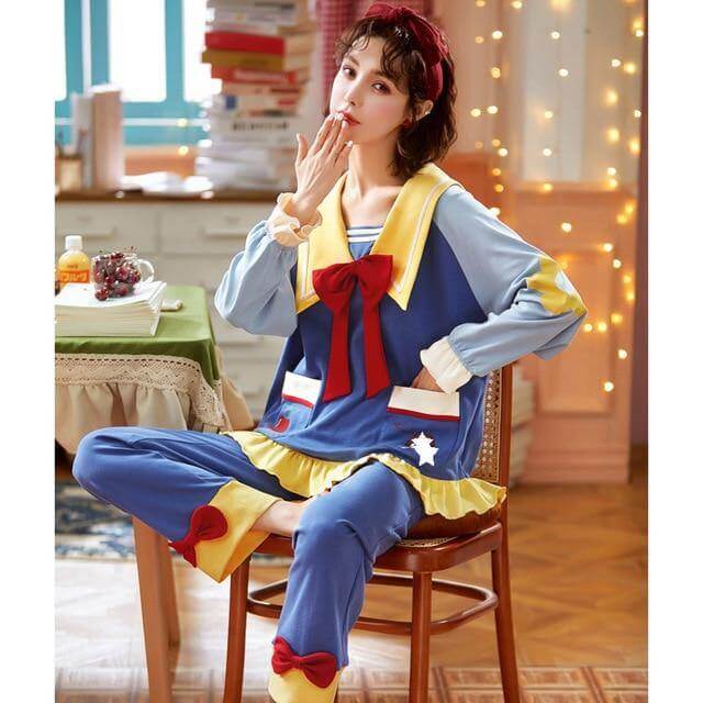 Colorful Princess Hooded Sleepwear for Women - Image 13