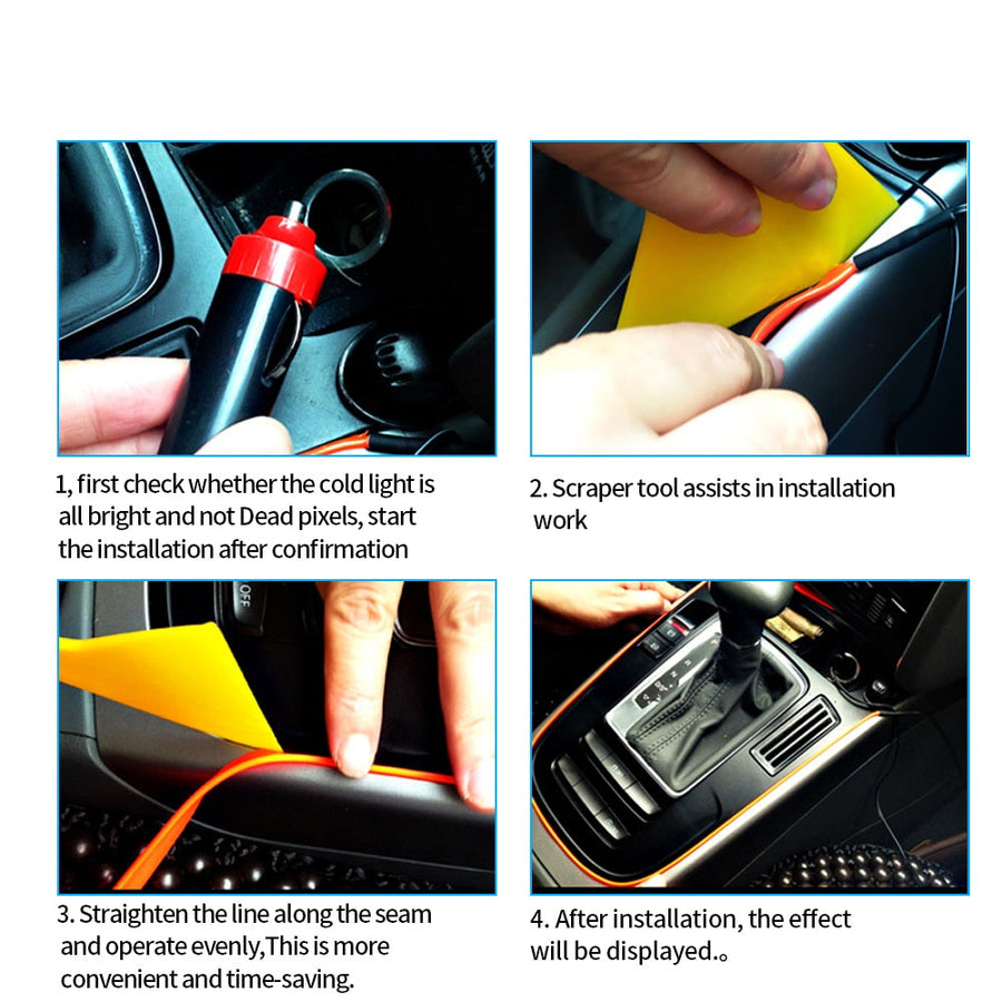 Car Interior Decorative LED Strip Atmosphere Light - Image 3