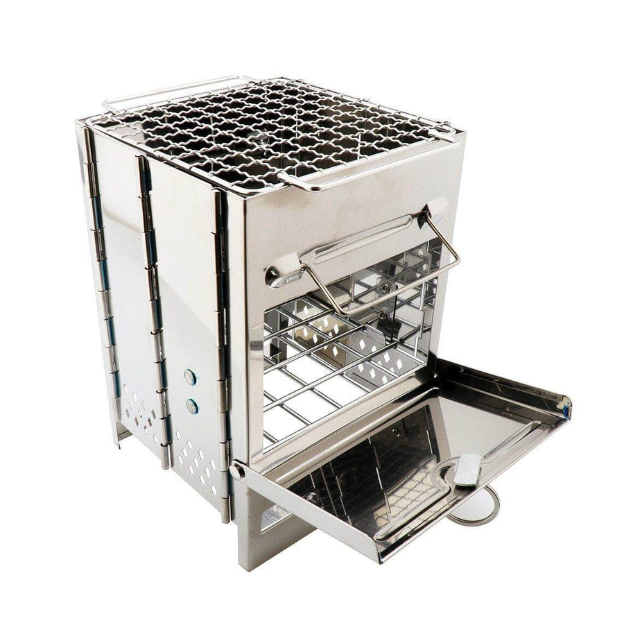 Outdoor Foldable Camping Stainless Steel Mini Charcoal Grill - Image 6