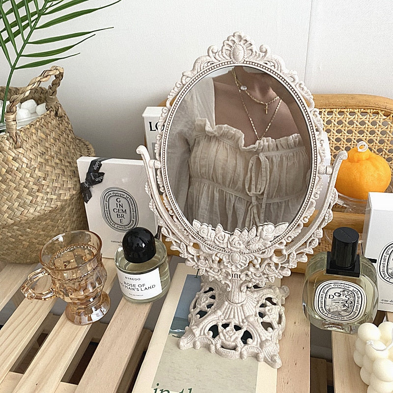 Nordic Vintage Decorative Makeup Mirror - Image 6