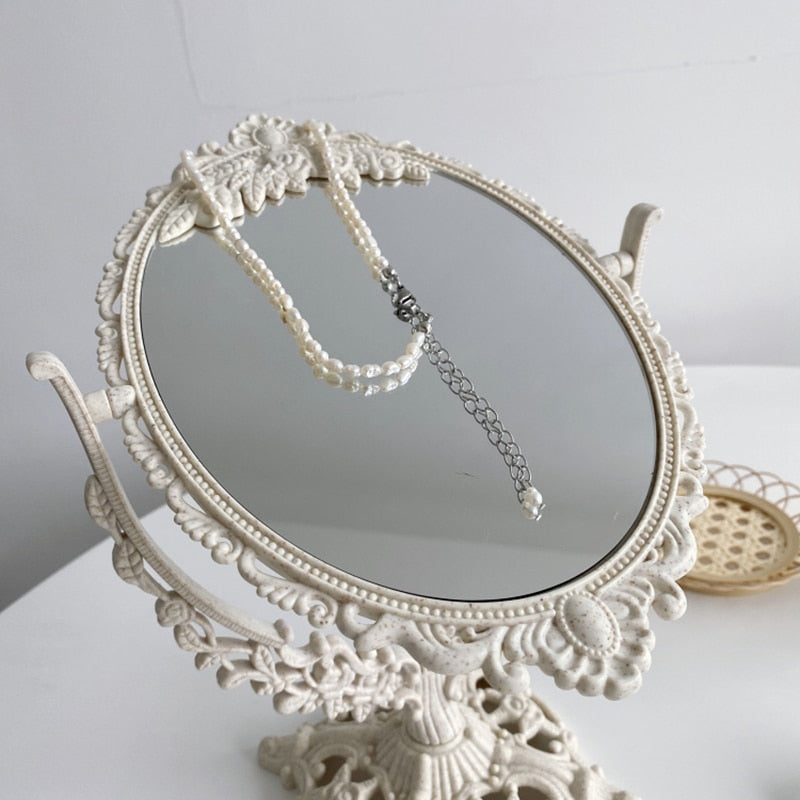 Nordic Vintage Decorative Makeup Mirror - Image 5