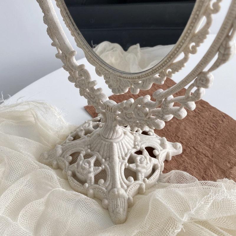 Nordic Vintage Decorative Makeup Mirror - Image 2