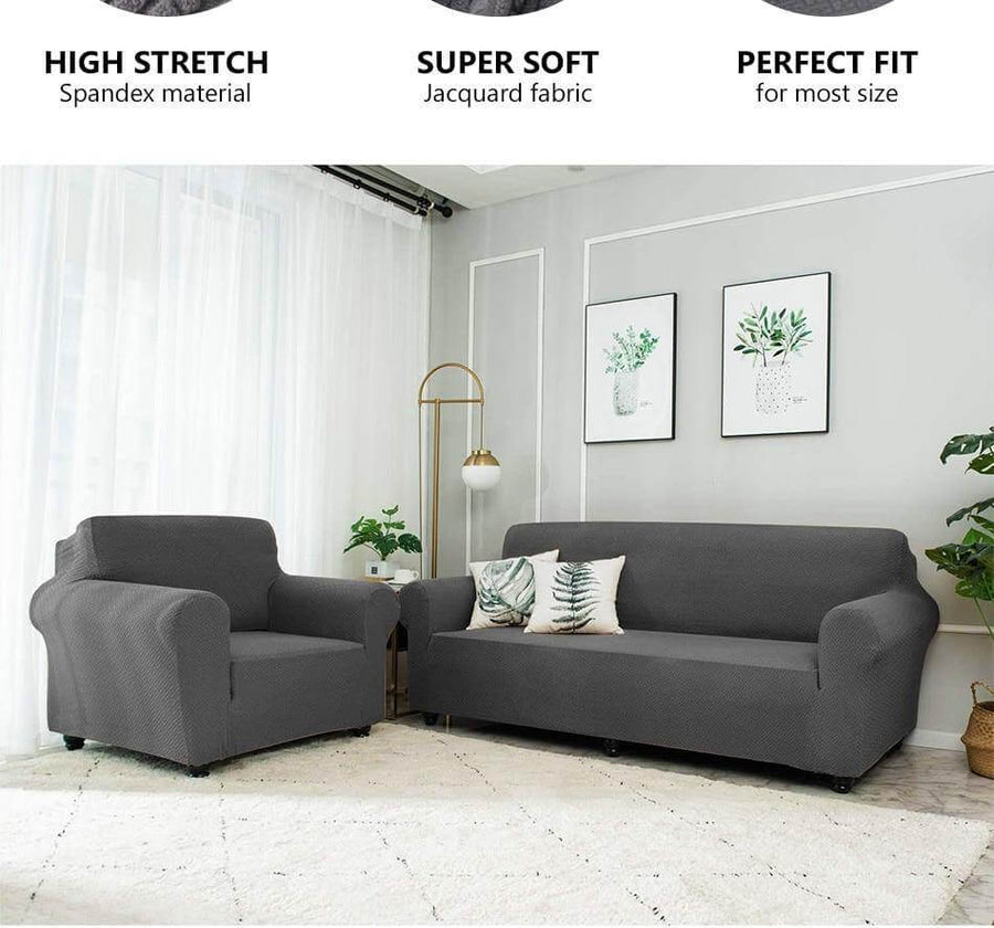 Modern Printed Elastic Sofa Cover - Image 1
