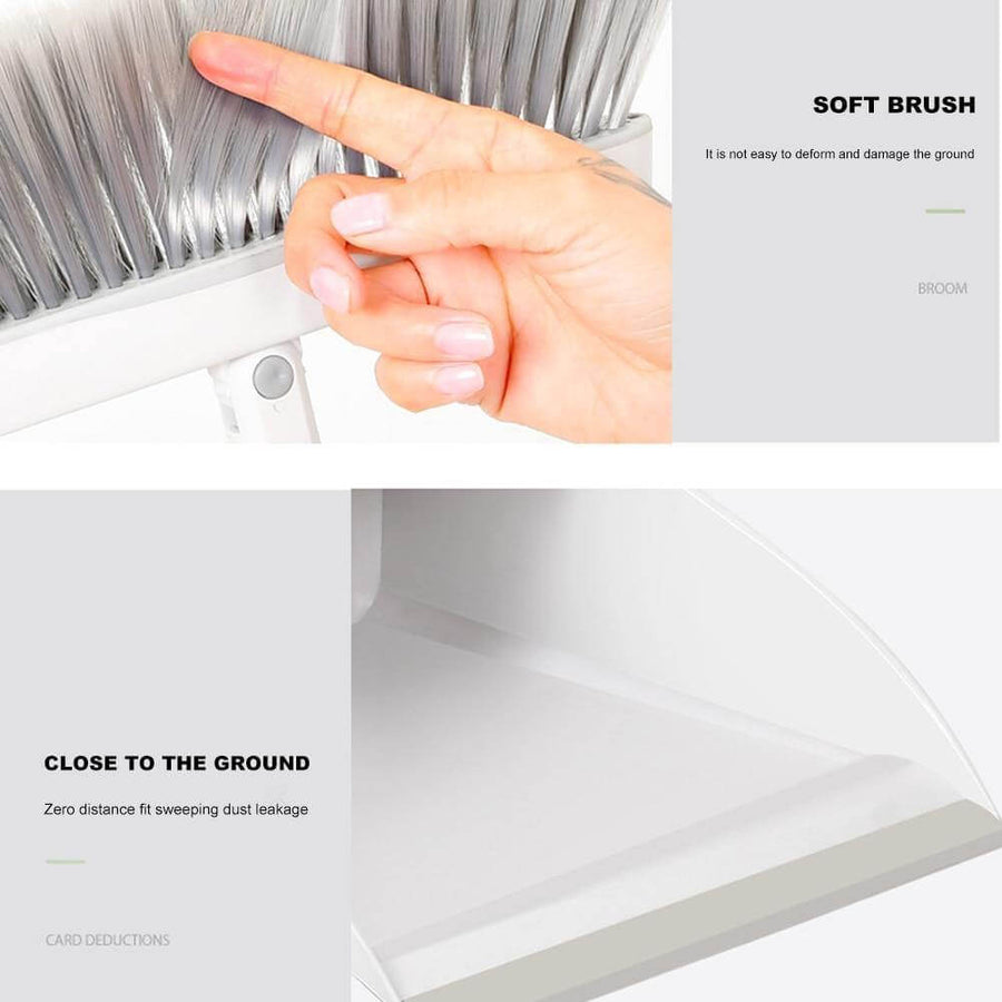 Detachable Foldable Dustpan Cleaning Set - Image 2