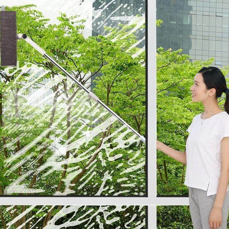 Long Handle Rotating Easy Window Cleaner Mop - Image 1