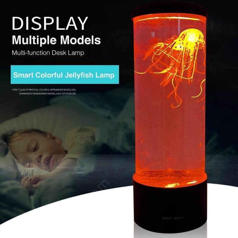 LED Remote Control Fantasy Jellyfish Tank Mood Lamp - Image 1