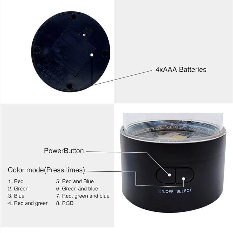 LED Remote Control Fantasy Jellyfish Tank Mood Lamp - Image 2