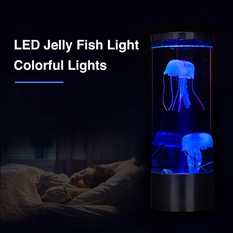 LED Remote Control Fantasy Jellyfish Tank Mood Lamp - Image 4