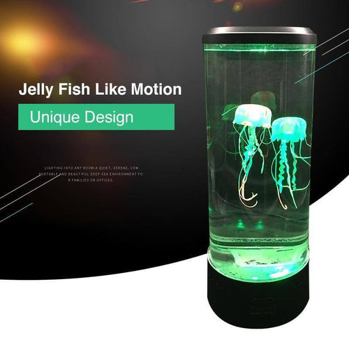 LED Remote Control Fantasy Jellyfish Tank Mood Lamp - Image 0