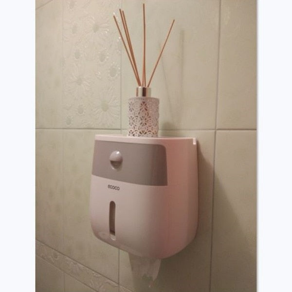 Waterproof Toilet Paper Holder Storage Box - Image 11