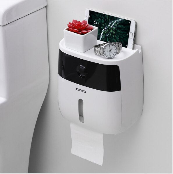 Waterproof Toilet Paper Holder Storage Box - Image 3