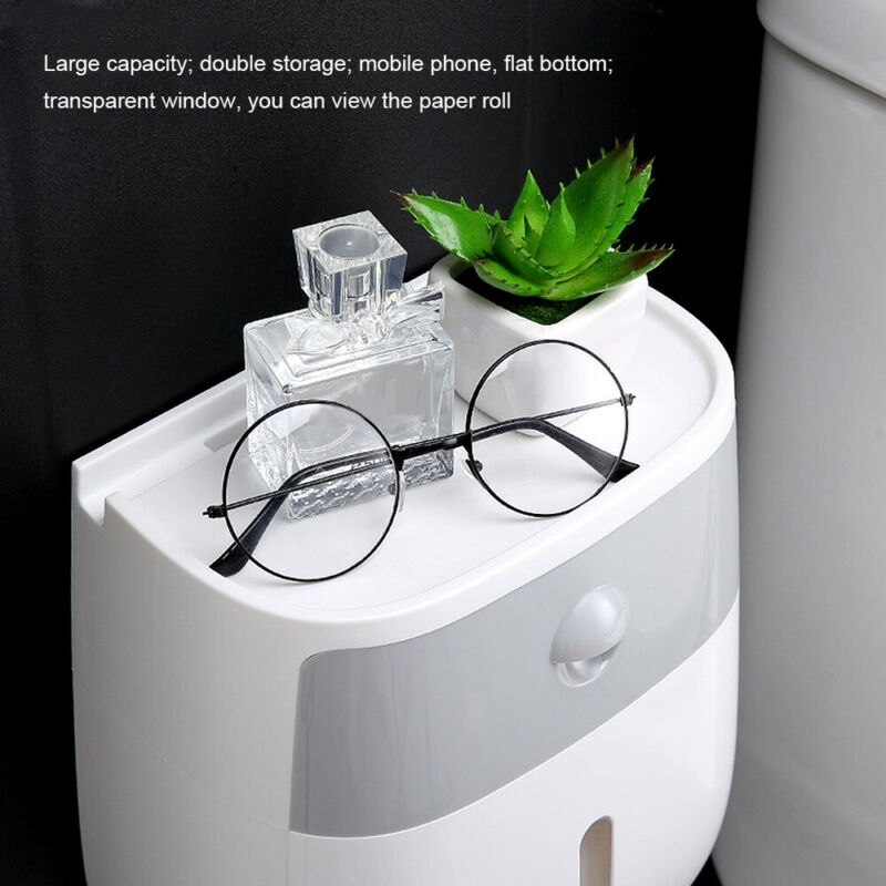 Waterproof Toilet Paper Holder Storage Box - Image 18