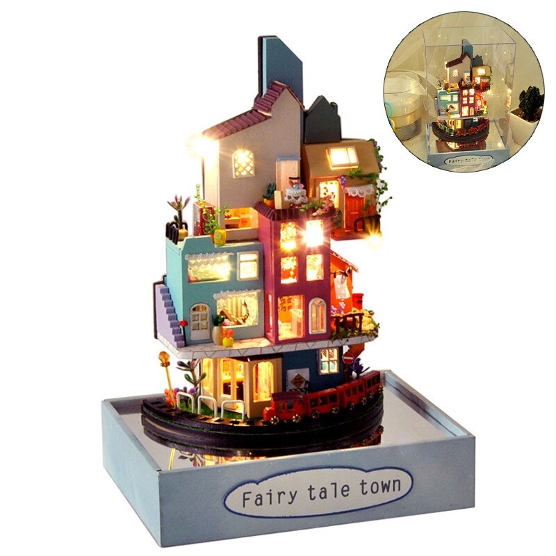 Handmade LED Romantic Town Wall Art - Image 5