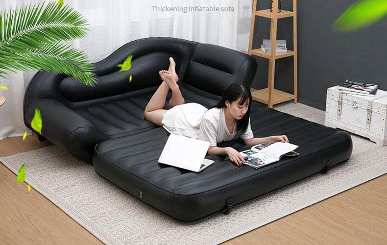 Comfy Double Household Inflatable Lazy Reclining Sofa - Image 2