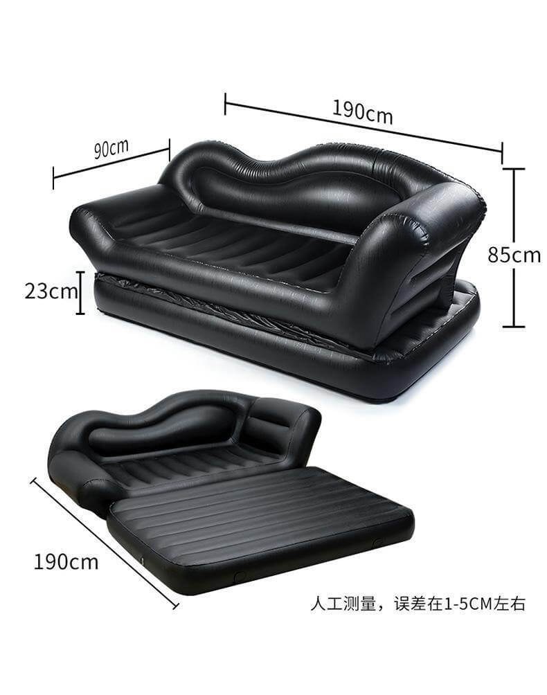 Comfy Double Household Inflatable Lazy Reclining Sofa - Image 1