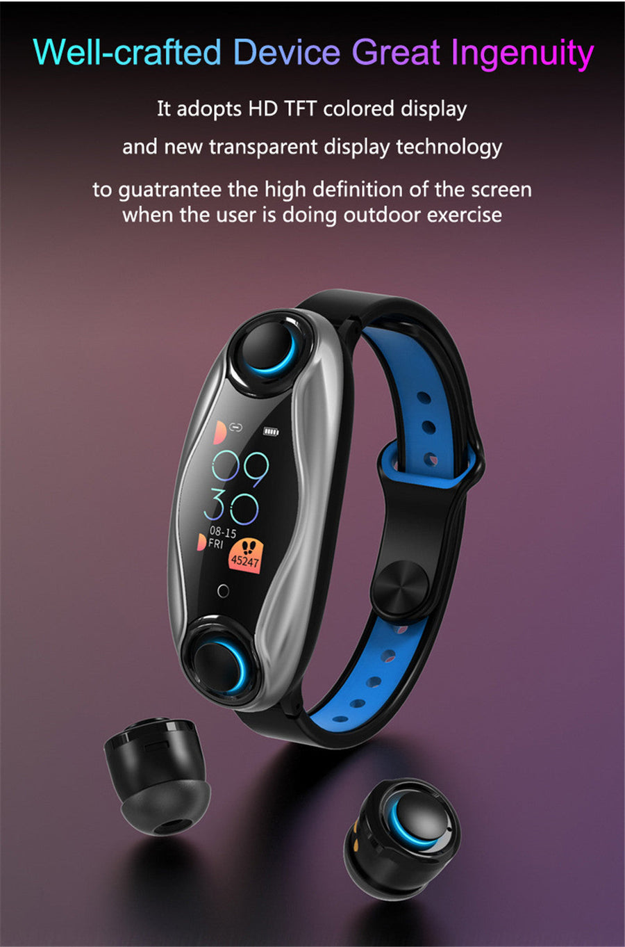 Waterproof Fitness Tracker Smart Band - Image 7