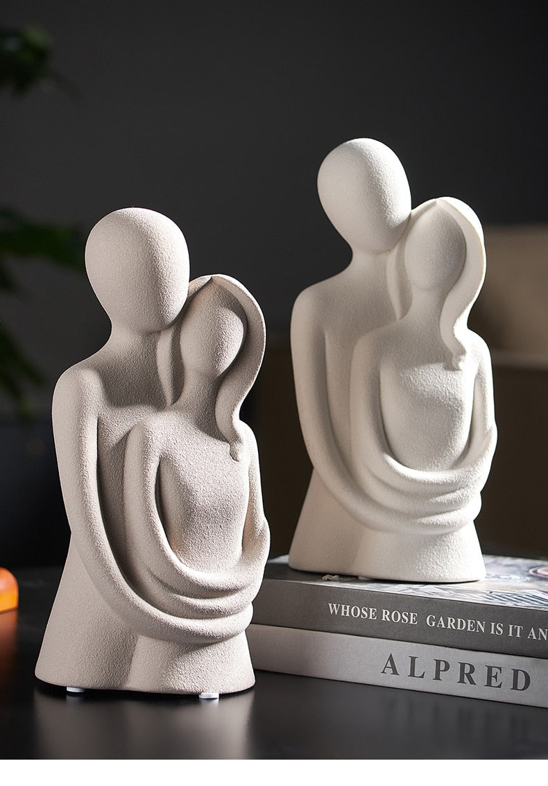 Nordic Abstract Thinker Resin Statue Sculpture - Image 17