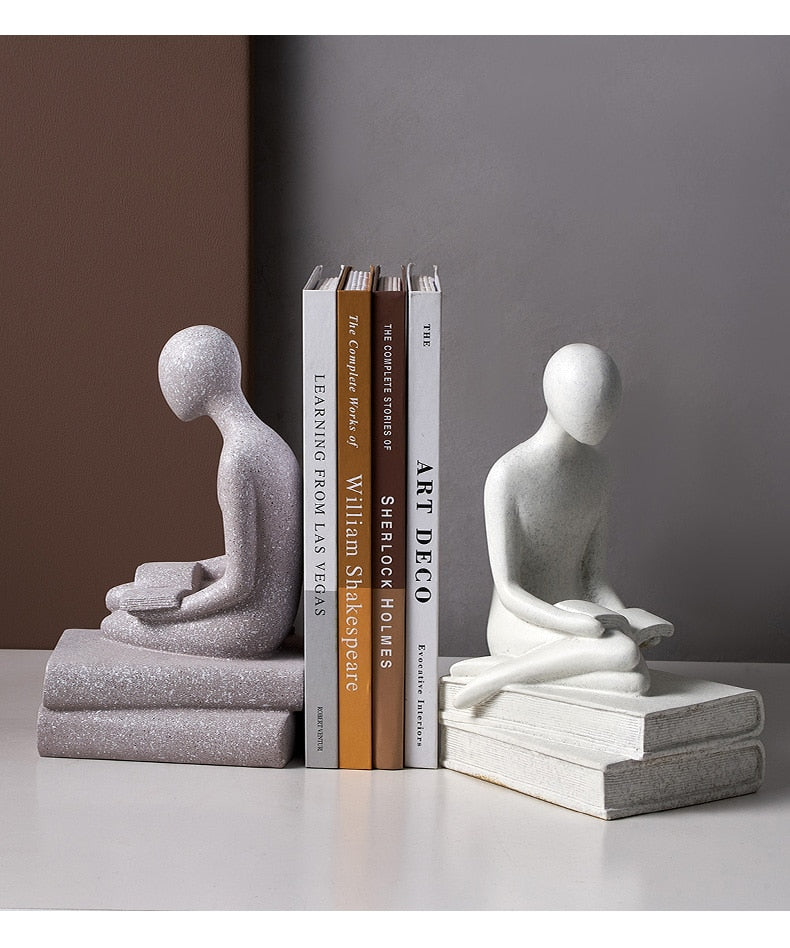 Nordic Abstract Thinker Resin Statue Sculpture - Image 16