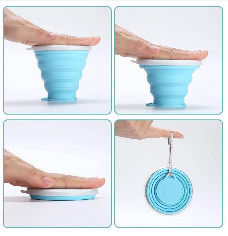 Foldable Easy Silicone Travel Mug - Image 4