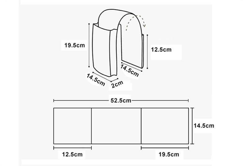 Cotton Linen Bedside Storage Bag - Image 6