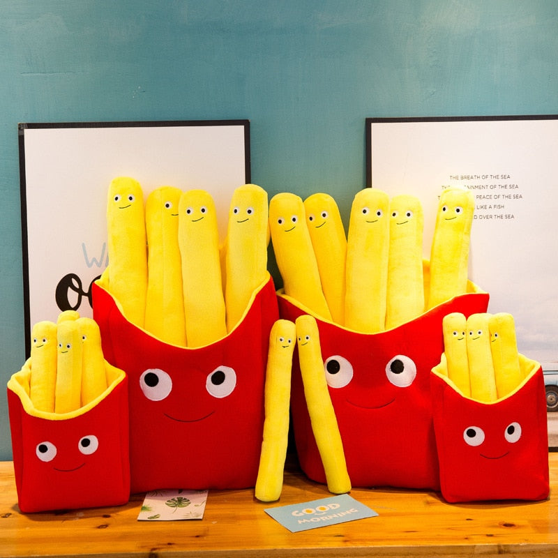 3D Burger Fries Plush Toy Pillow - Image 1
