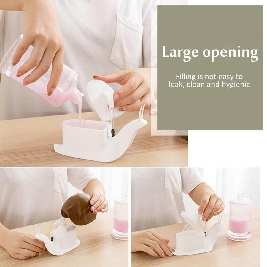 Portable Snail Shaped Liquid Soap Dispenser - Image 1
