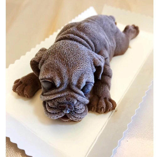 3D Cute Dog Shaped Ice Cream Chocolate Silicone Mold - Image 0
