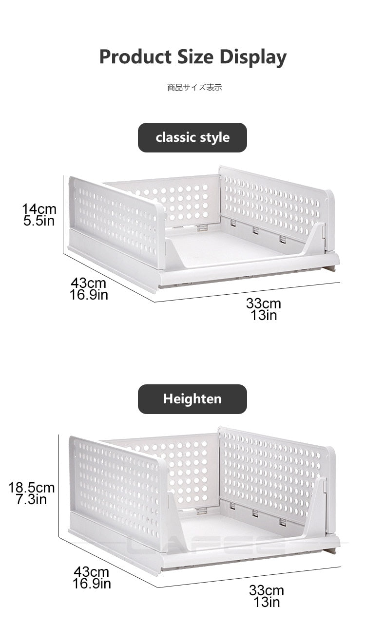 Durable Cabinet Stackable Foldable Drawer - Image 7