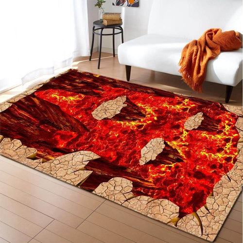 3D Volcanic Design Floor Rug - Image 0
