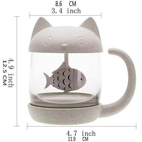 Cute Tea Mug Cup with Filter - Image 8