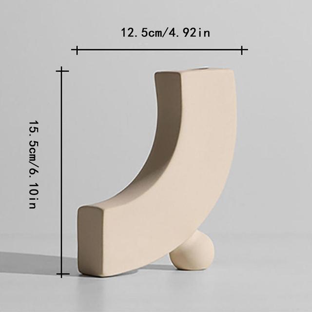 Nordic Art Elegant Flower Ceramic Vase - Image 24