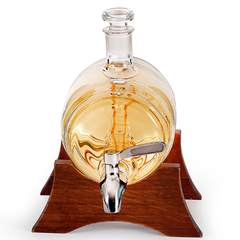 Creative Barrel Ship Whiskey Decanter - Image 6
