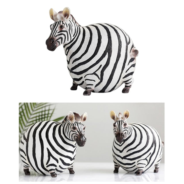 Modern Cute Zebra Resin Figurines - Image 5