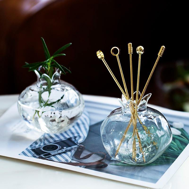 Elegant Stainless Steel Fruit Fork Jar - Image 1