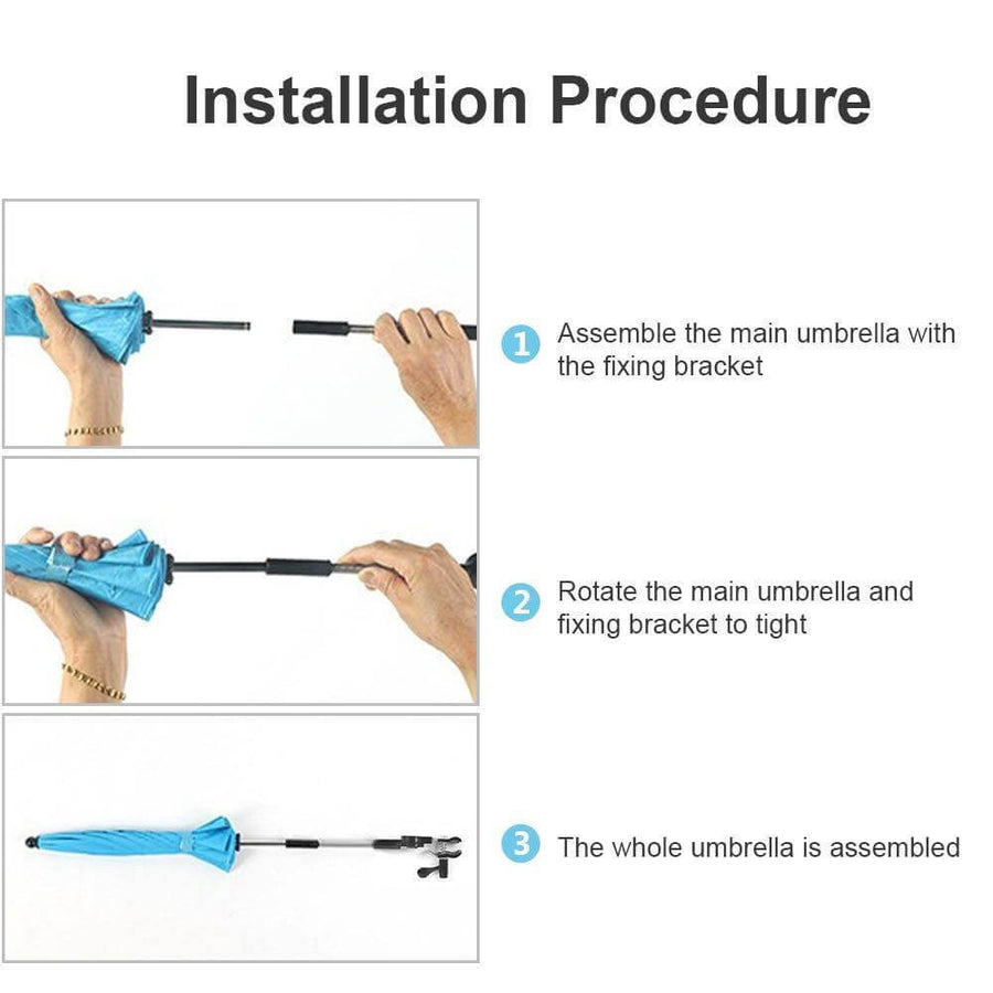 Adjustable Anti-UV Baby Stroller Umbrella - Image 7