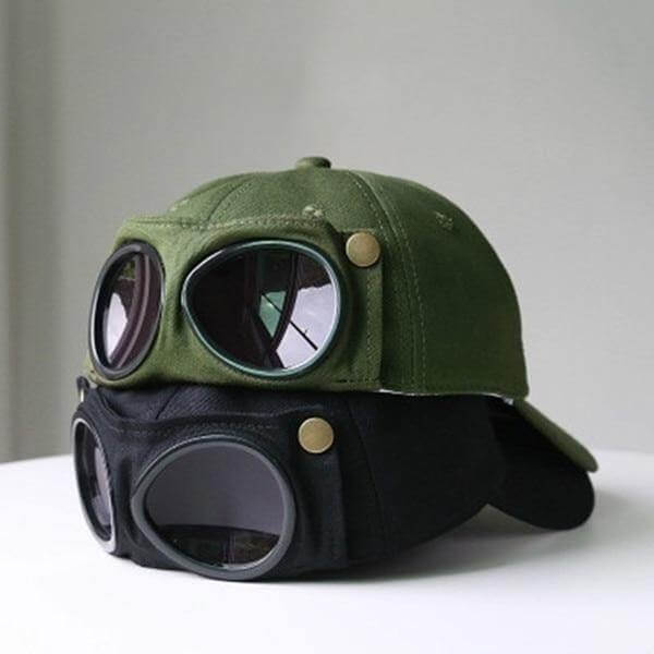 Cool Unisex Aviator Sunglasses Hat - Image 0
