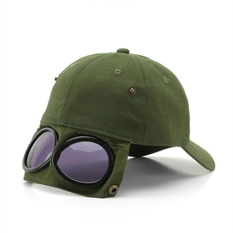Cool Unisex Aviator Sunglasses Hat - Image 2