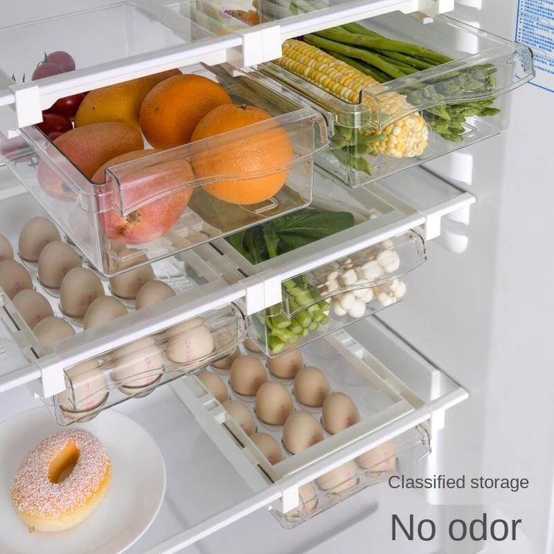 Fridge Organizer Under Shelf Drawer Box - Image 1