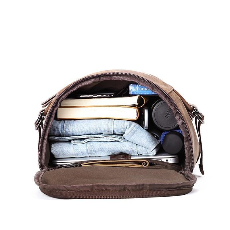 Leather Simple Style Vintage Men's Backpack - Image 6