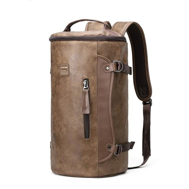 Leather Simple Style Vintage Men's Backpack - Image 11