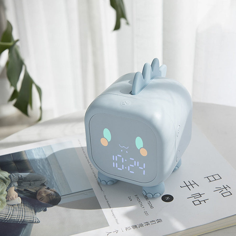 Cute Dinosaur Kids Alarm Clock Night Light - Image 1