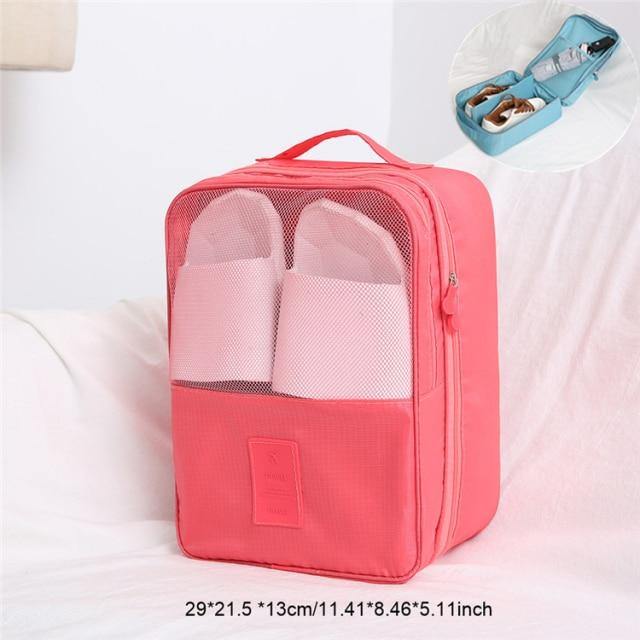 Portable Travel Shoe Clothes Storage Organizer Bag - Image 25