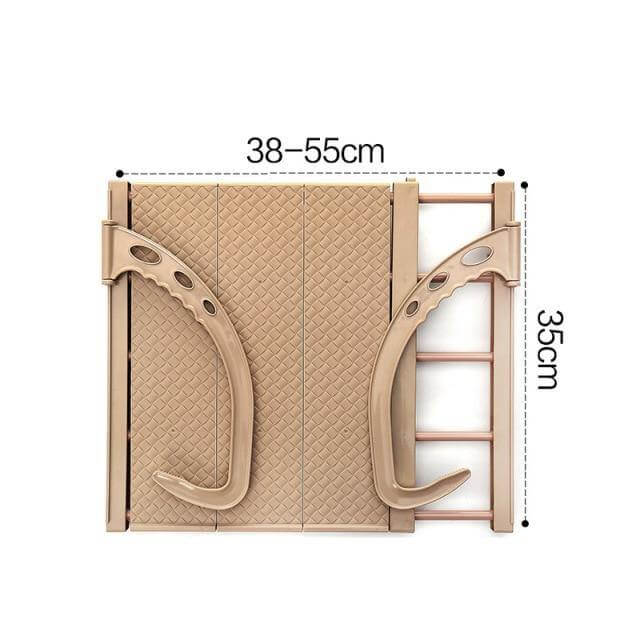 Balcony Foldable Clothes Hanging Drying Rack Organizer - Image 11